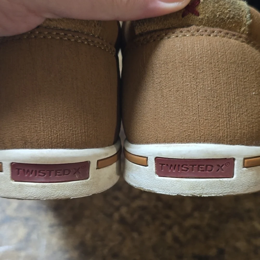 Twisted X Men's‎ Tan Boat Shoes Size 6M